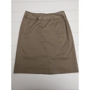 Cremieux Cream Women's Lined A-Line‎ Pencil Skirt Size 4